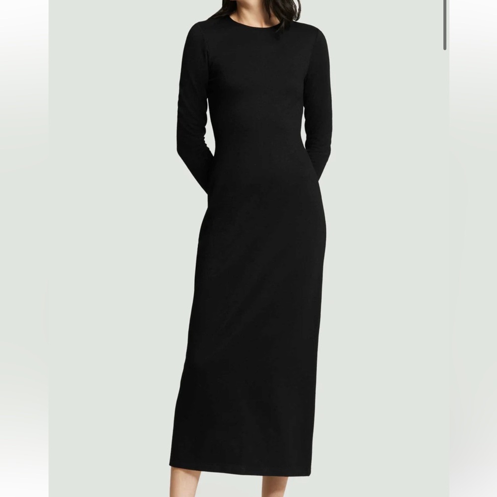 Raey Fitted Cotton Long Sleeve Dress Sz 10